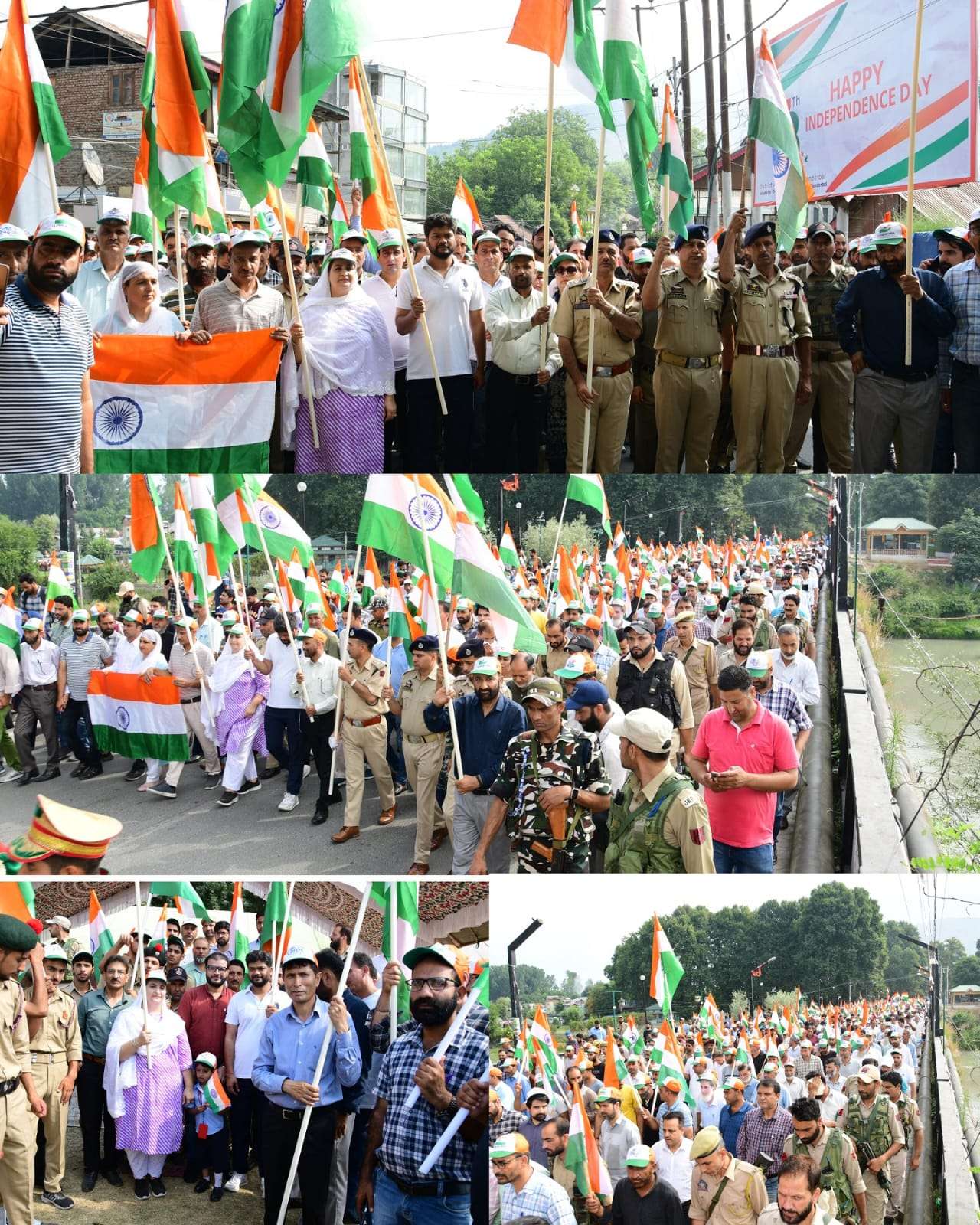 DDC Chairperson, DC lead massive Tiranga Rally in Ganderbal