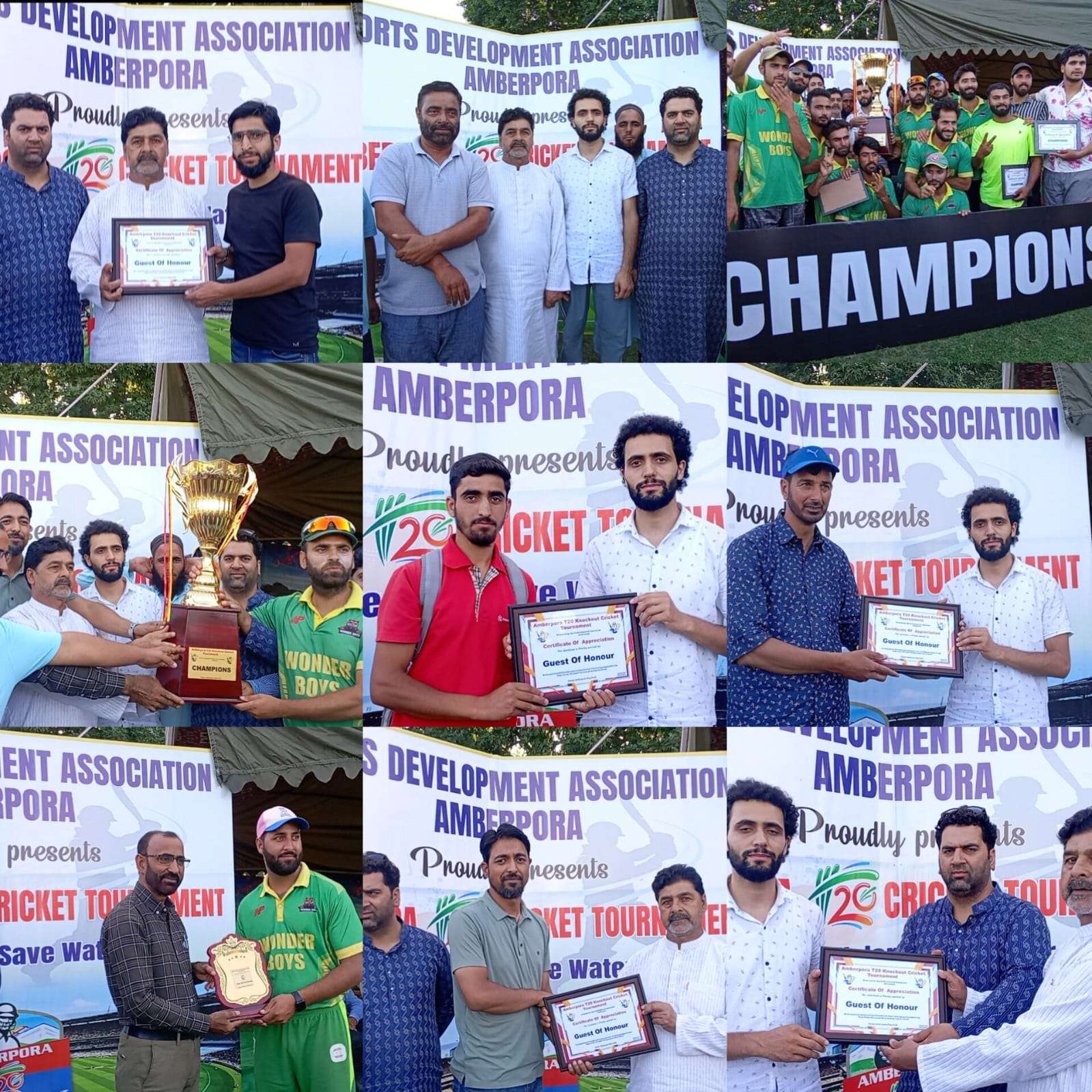 Wonder Boys Safapora Clinch Amberpora T20 Cricket Tournament 2024 in Thrilling Finish