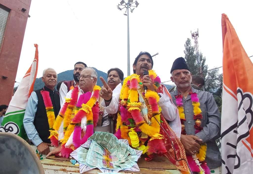 “J&K people suffocated by torture of BJP: Congress candidate Ghulam Ahmad Mir as he files nomination”