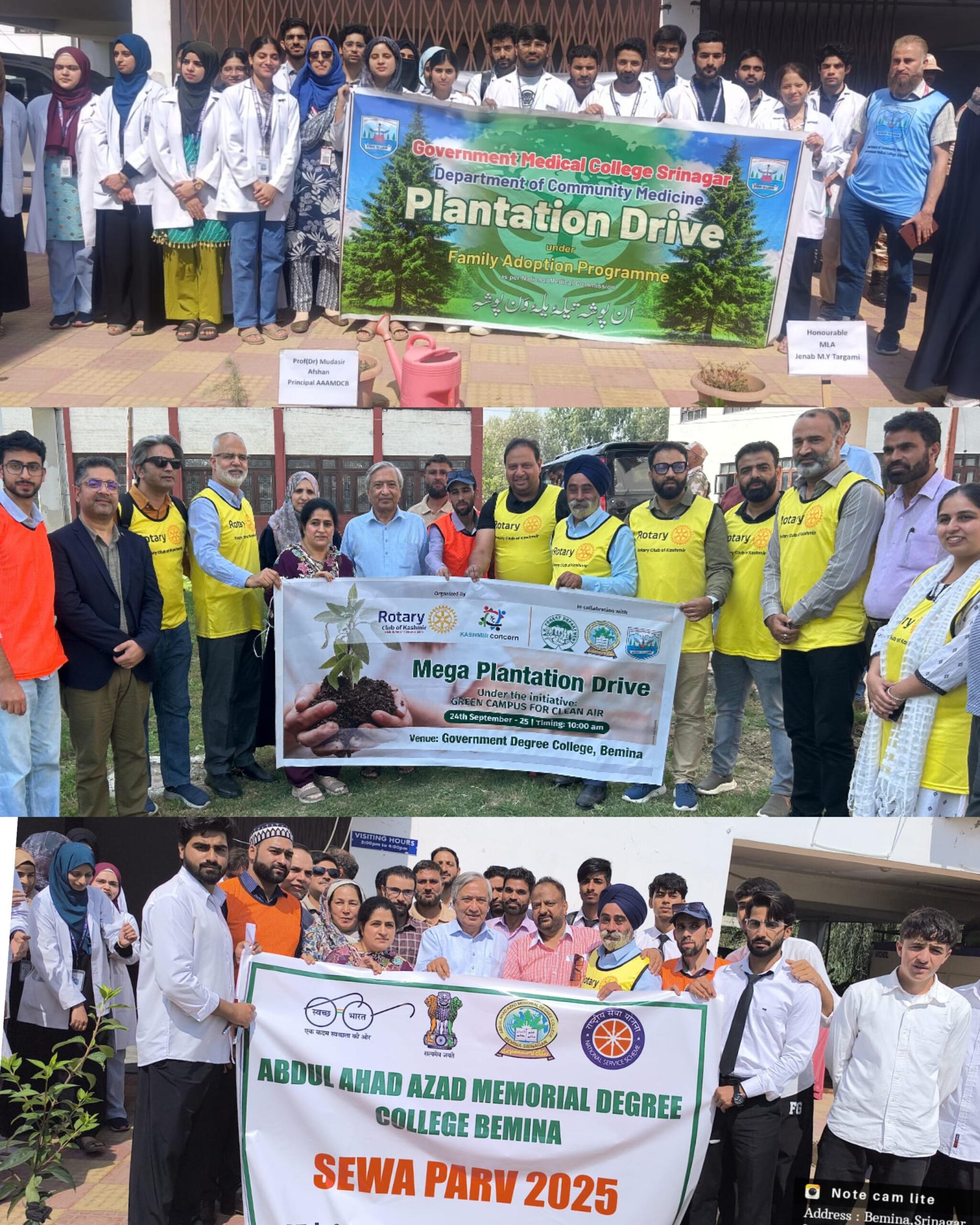 Collaborative Plantation Drive at GDC Bemina Highlights “Pooling Resources to Save the Environment