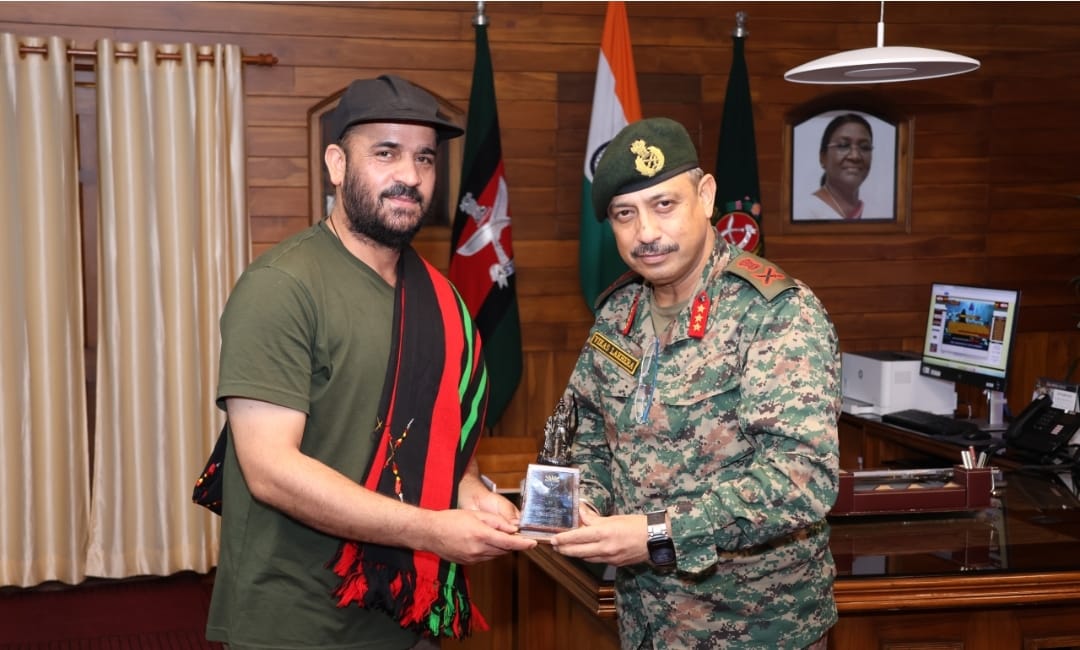 DG Assam Rifles Lt. Gen. Vikas Lakhera Honors Defence Journalist M S Nazki for Outstanding Contribution